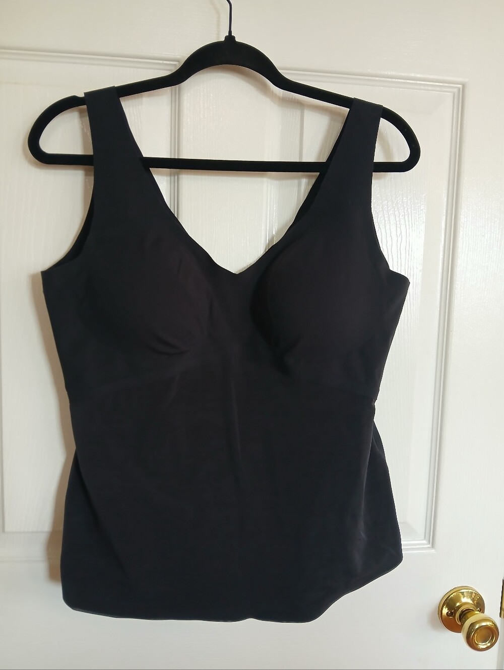 Honeylove Black Women’s V-Neck Tank Top Shapewear Support Comfort Plus Sized